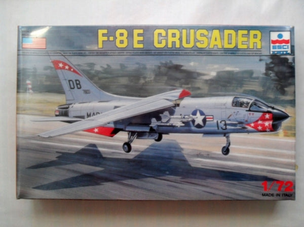 Vought F8E Crusader Fighter 1/72 Scale Plastic Model Kit ESCI 9066