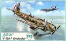 Vought V165-F Vindicator  1/72 Scale  Plastic Model Kit Azur A016