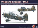Westland Lysander MKll Monoplane 1/72 Scale Plastic Model Kit Pavla 72048
