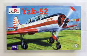 Yakovlev Yak-52 Trainer 1/72 Scale Plastic Model Kit Amodel 721987210
