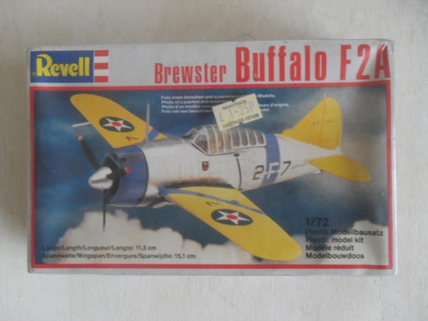 Brewster F2A Buffalo Fighter 1/722 Scale Plastic Model Kit Revell 4172