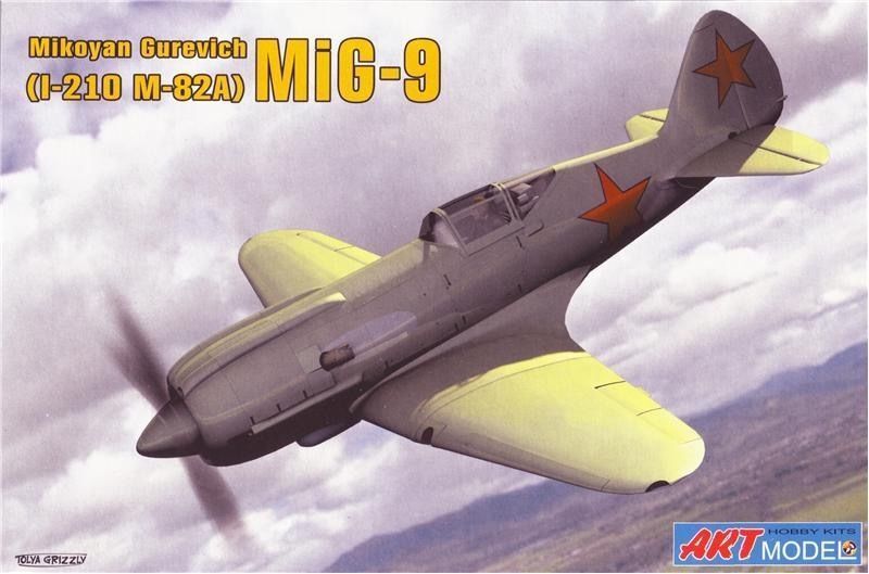 Mikoyan Gurevich Mig-9 Fighter 1/72 Scale Plastic Model Kit ART Model 7207