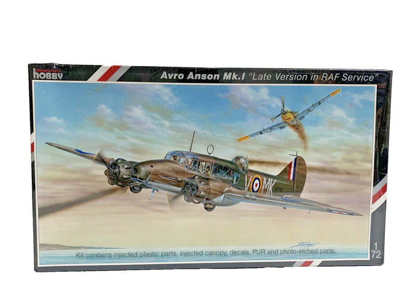 Avro Anson Mk. l Bomber1/72 Scale Plastic Model Kit Special Hobby SH72074
