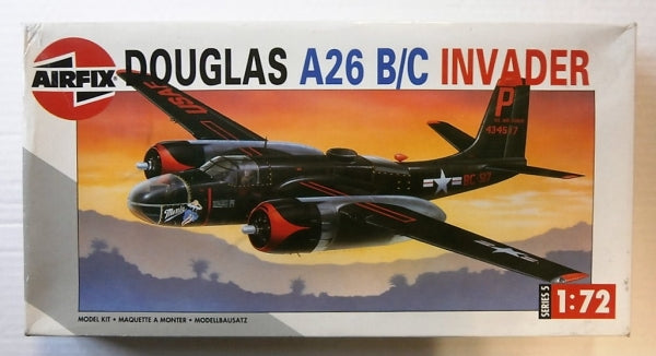 Douglas A-26 A/B Invader 1/72 Scale Plastic Model Kit Airfix 05011