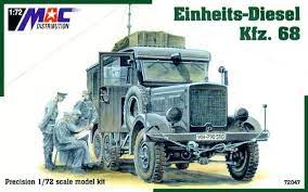 Einheits-diesel KFZ. 68 Truck 1/72 Scale Plastic Model Kit Mac Distribution 72047