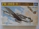 Focke Wulf FW190-D9 Fighter 1/72 scale Plastic Model Aircraft Italeri 128