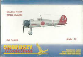 Mitsubishi A5M2b "Claude" Fighter 1/72 Scale Resin Model Kit Choroszy Modelbud A94