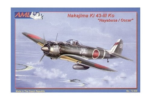 Nakajima Ki-43 -lll Ko Hayabusa "Oscar" Fighter 1/72 Scale Plastic Model Kit AML 72030