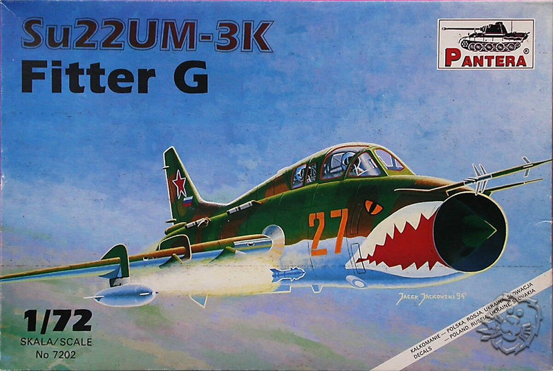 Sukhoi SU22UM-3K "Fitter" Fighter 1/72 Scale Plastic Model Kit Pantera 7202