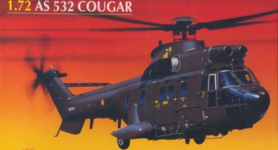 Eurocoptre AS 532 Cougar Helicopter 1/72 Scale Plastic Model Kit Heller 80365