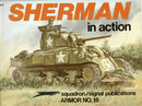 Sherman in Action softcover Book Squadron Signal Armour No 10