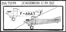 Caudron C. 59 Et 2 Trainer 1/72 Scale Resin Model Kit Dujin Models DA72159