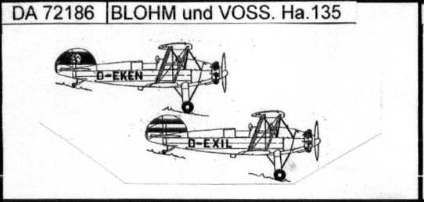 Blohm und Voss Ha.135 Trainer 1/72 Scale Resin Model Kit Dujin Models DA72186