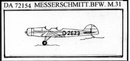 Messerschmitt BFW M.31 Lightplane 1/72 Scale Resin Model Kit Dujin Models DA72154