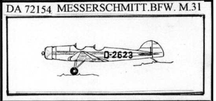 Messerschmitt BFW M.31 Lightplane 1/72 Scale Resin Model Kit Dujin Models DA72154