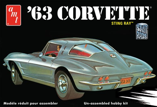 1963 Chevrolet Corvette "Stingray" 1/25 Plastic Model Car Kit