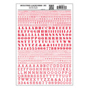 Stencil and Block Roman Red