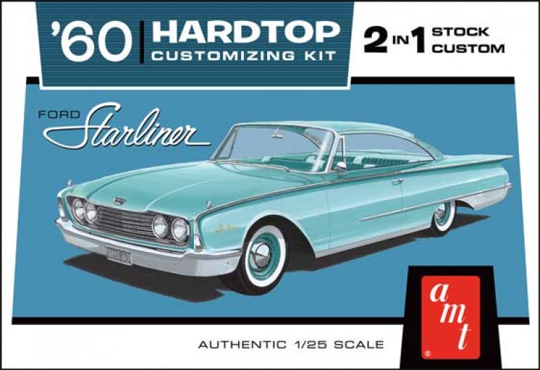 1960 Ford Starliner Hardtop 1/25 Plastic Model Car Kit AMT1055