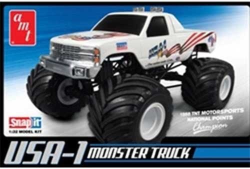 AMT USA-1 Monster Truck "SNAP" 1/25 Plastic Model Car Kit AMT672