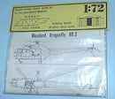Westland Dragonfly HR3 Helicopter 1/72 Scale Plastic Model Kit