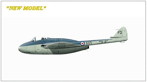 De Havilland Sea Vampire f20 Fighter 1/72 Scale Resin Model Kit CMR 219