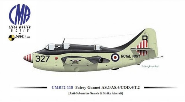 Fairey Gannet AS1  1/72 Scale  Resin Model Kit CMR 72-118
