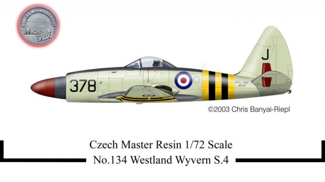 Westland Wyvern S4 Fighter 1/72 Scale Resin Model Kit CMK134