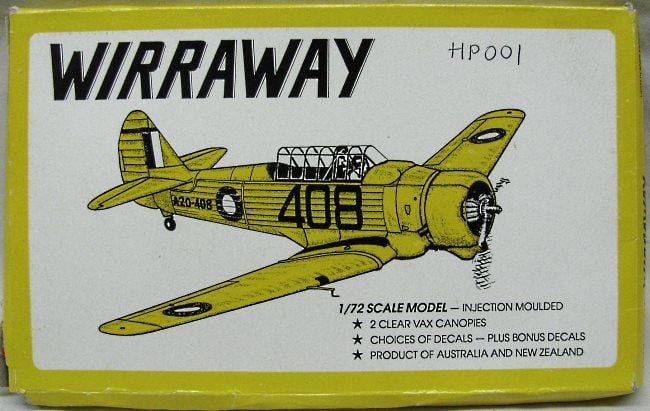 CAC Wirraway Fighter 1/72 Scale Plastic Model Kit High planes Models 001