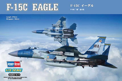 McDonell Douglas F-15C Eagle Fighter 1/72 Scale Plastic Model Kit Hobby Boss 80271