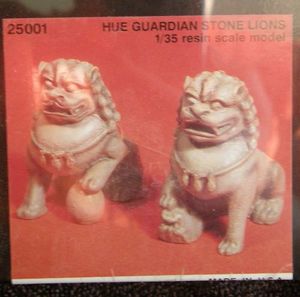 Hue Stone Lion Figures Resin Set 1/35 Scale