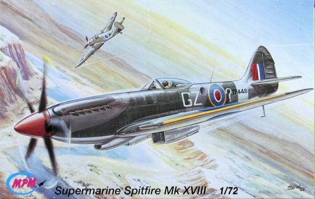 Supermarine Spitfire Mk XVlllFighter 1/72 Scale Plastic Model Kit MPM 72026