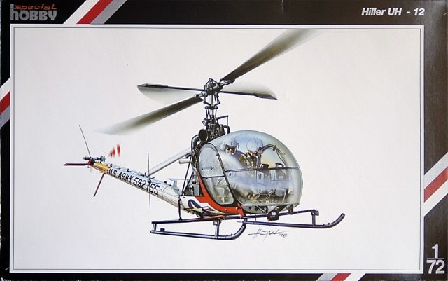 Hiller UH-12 Helicopter 1/72 Scale Plastic Model Kit Special Hobby SH72017