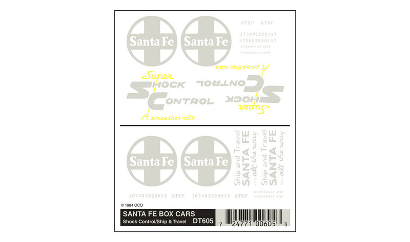 Box Car Markings Sante Fe
