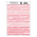 Gothic  R.R. Red Letters