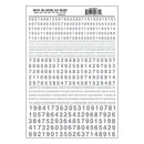 Gothic  R.R. Silver Numbers