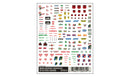 Service Station Signs Mini Decals