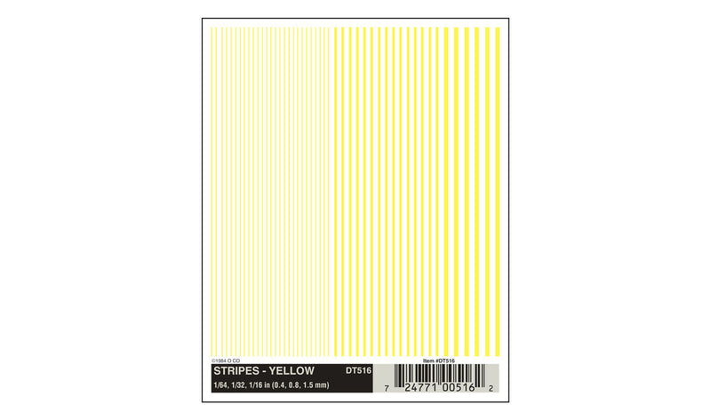 Stripes Yellow Decal