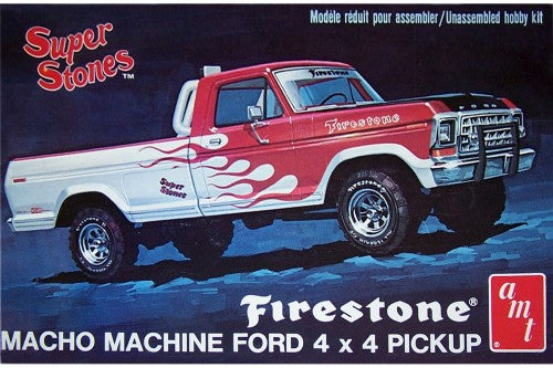 1978 Ford 4X4 Pickup " Firestone" 1/25 Plastic Model Car Kit