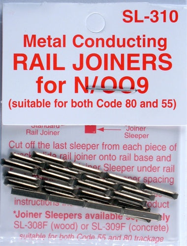 N Scale Metal Rail Joiners Code 55 and 80