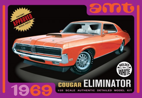 1969 Mercury Cougar "Eliminator" (Orange) 1/25 Plastic Model Car Kit