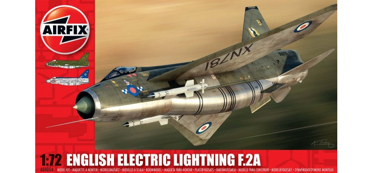 English Electric Lightning F2A 1/72 Scale Plastic Model Kit Airfix A0454