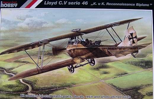 Lloyd C.V Reconnaissance Biplane  1/72 Scale Plastic Model Kit Special Hobby 72119