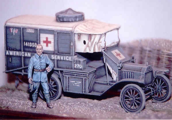 1917  Ford Model T Ambulance 1/35 Scale Plastic Resin Model Kit ResiCast 35118