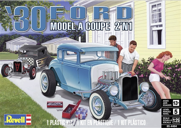1930 Ford Model A Coupe 1/25 Scale Plastic Model Kit Revell 85-4464