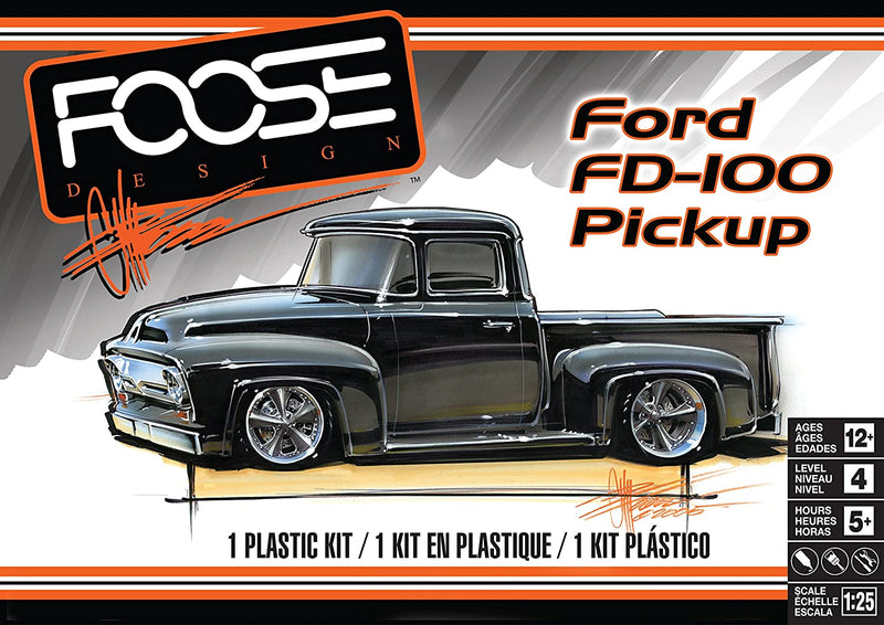 1955 Ford FD-100 Pick Up Truck "Foose" 1/25 Scale Plastic Model Kit Revell 85-4426