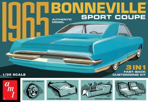 1966 Pontiac Bonneville Sport Coupe 1/25 Scale Plastic Model kit Amt 1260