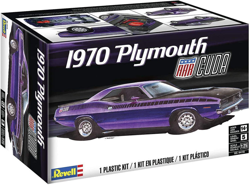 1970 Plymouth Barracuda 1/25 Scale Plastic Model  Kit Revell 85-4416