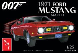 1971 Ford Mustang Mach 1 1/25 Scale Plastic Model Kit AMT 1187