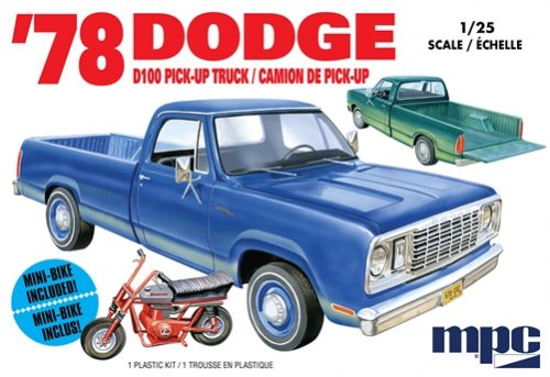 1978 Dodge C100 Pick up Yruck 1/25 Plastic Model Car Kit MPC 901