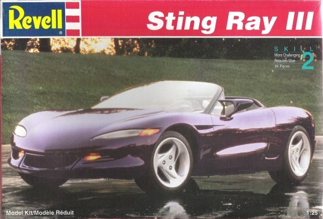 1992 Chevrolet Corvette Sting Ray lll 1/25 Scale Plastic Model iKit Revell 7346